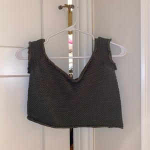 Free People green top